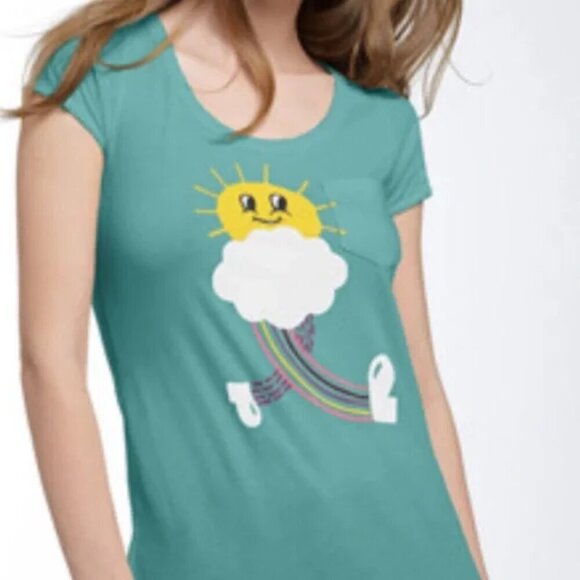 Marc by Marc Jacobs Walking Sun Graphic T-Shirt Blue - L - Picture 5 of 13